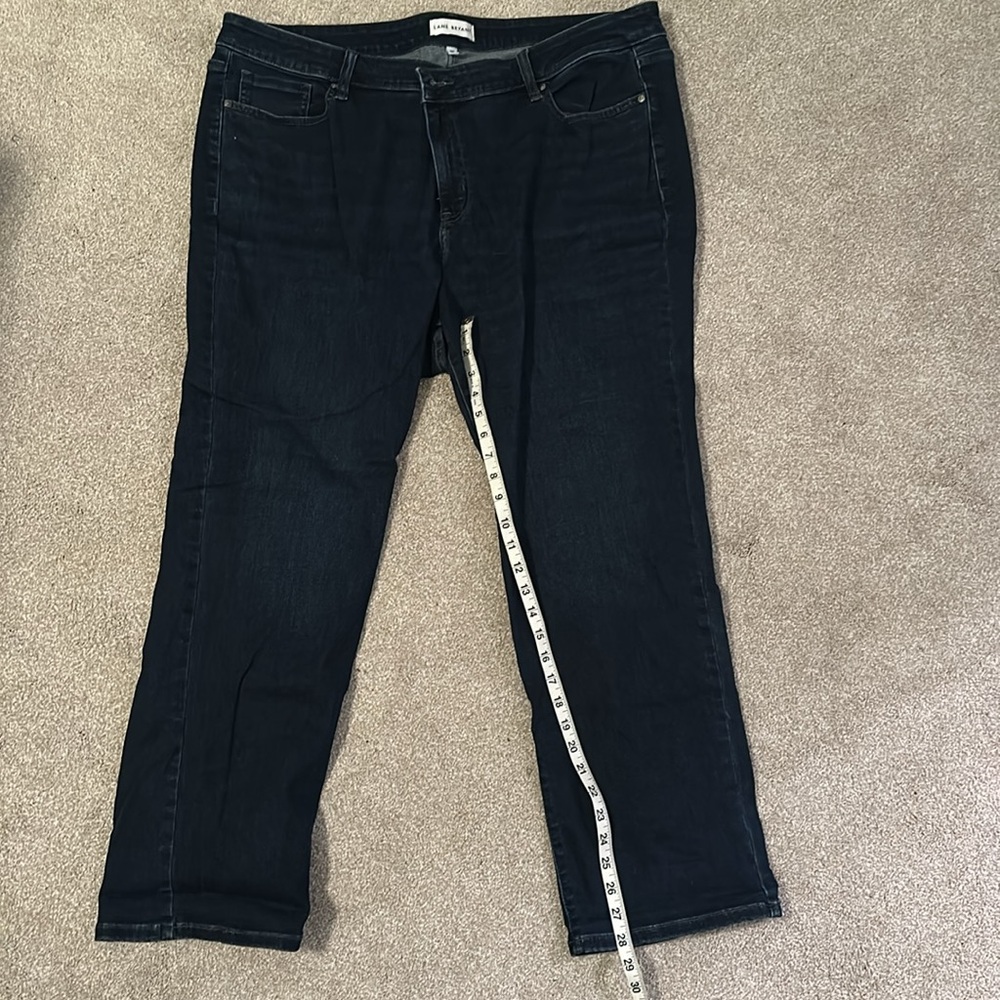 Lane Bryant Mid-Rise Straight Leg Jeans, size 24S EUC - Picture 4 of 10